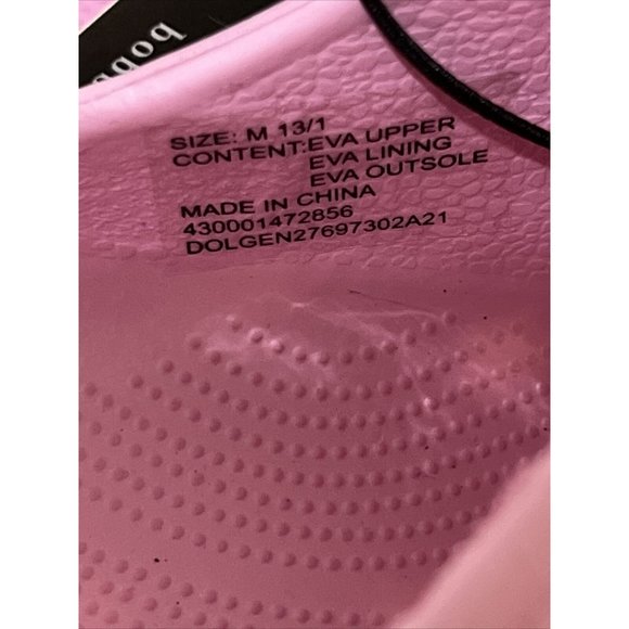 BOBBIE BROOKS GIRLS STAR DESIGN CLOGS SHOES SIZE MED 13-1 PINK BEACH POOL NEW C2 - Picture 11 of 12